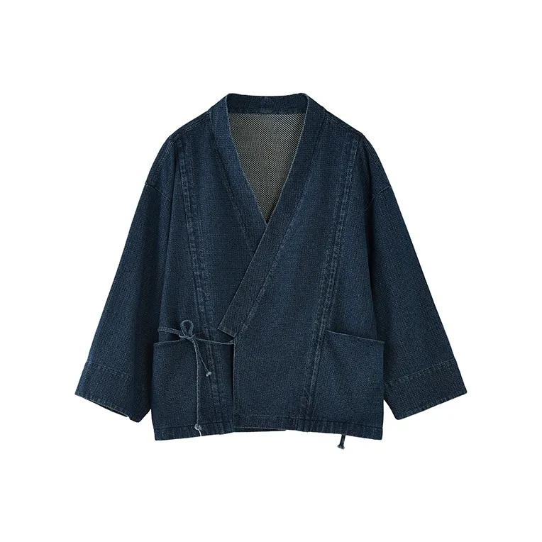 YOSHIYOYI Синий Унисекс Джинсовые куртки