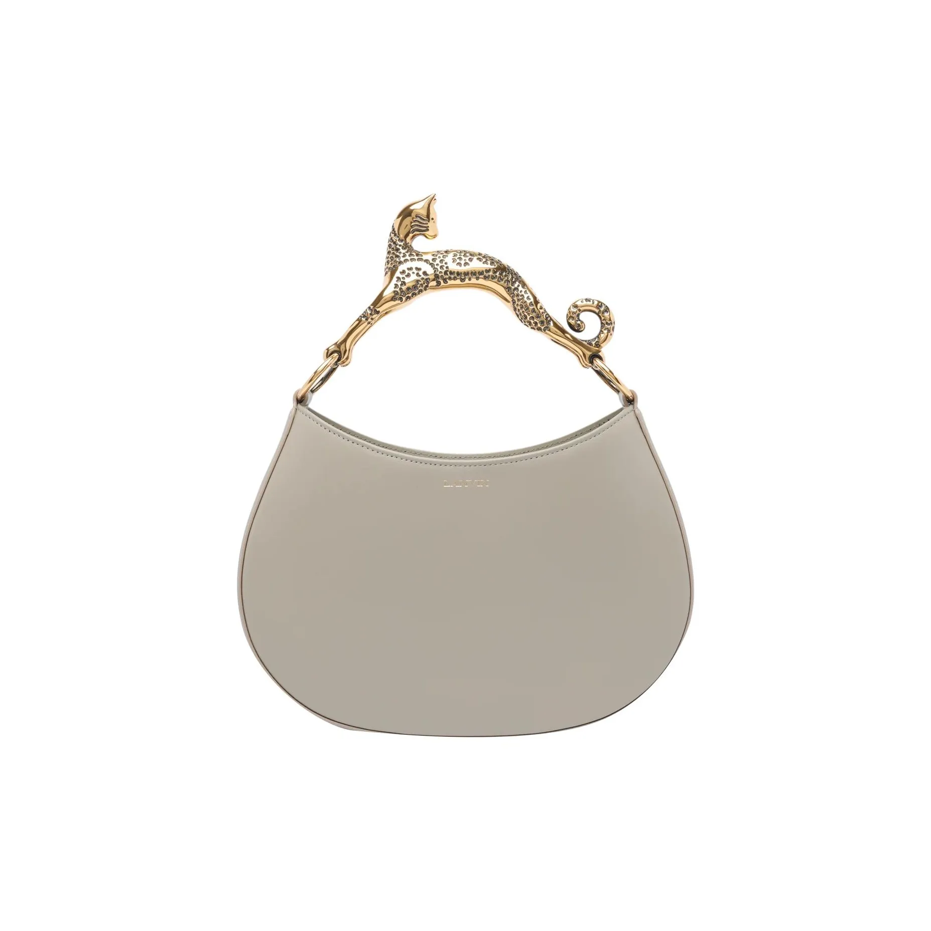 Lanvin Lambskin Handbag Women's Beige