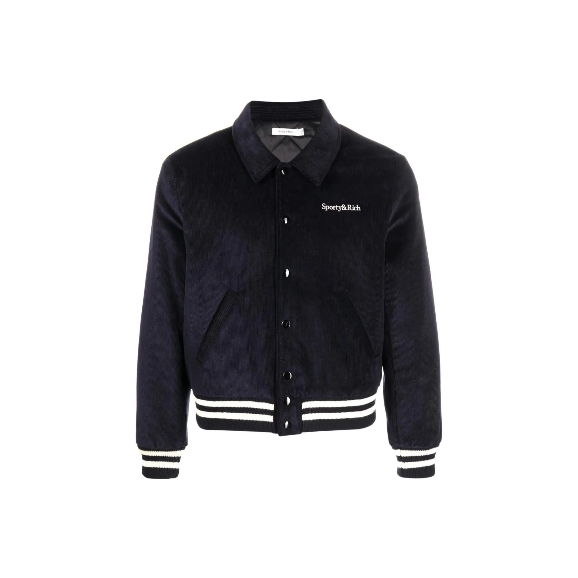 SPORTY & RICH Embroidered logo Bomber Jacket
