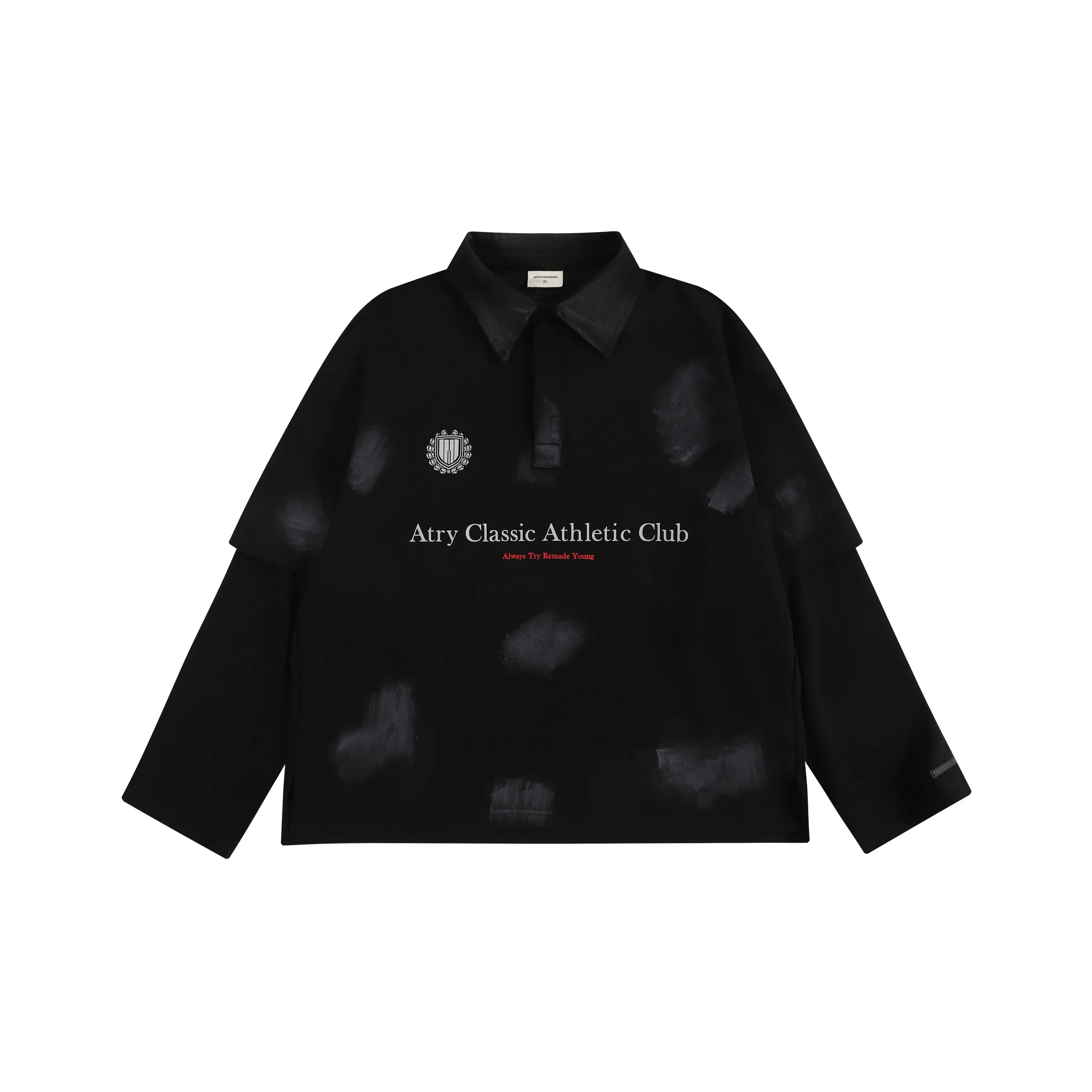 Atry Alphabet slogan series T-Shirt Унисекс Черный