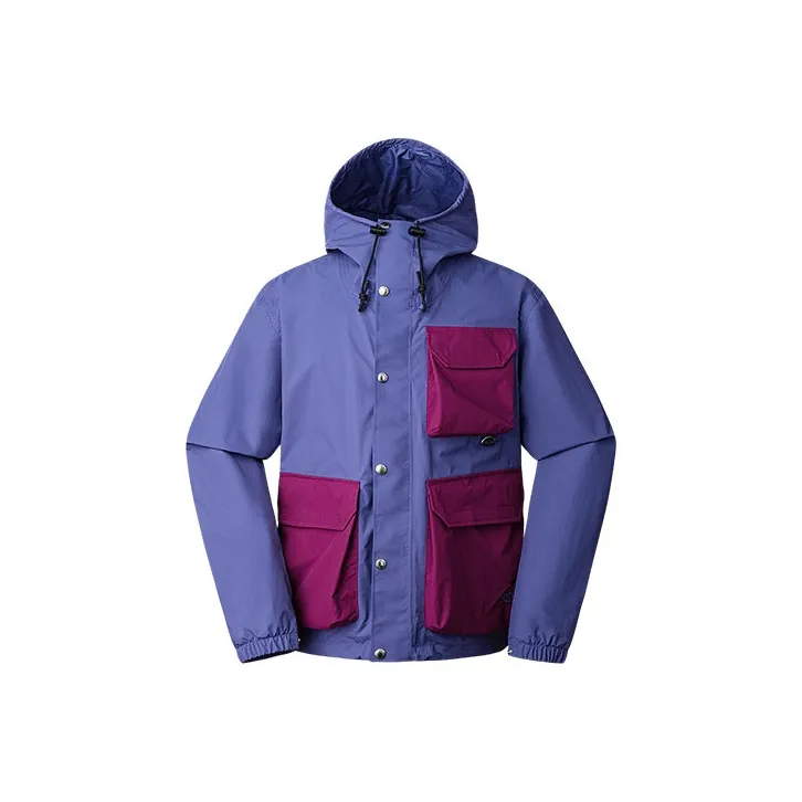 THE NORTH FACE City Outdoor Collection Outdoor Hiking Waterproof And Windproof Windbreaker Jacket Men's Purple