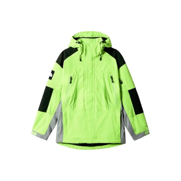 The North Face Водонепроницаемый Ветрозащитный And Дышащий Ветровка Унисекс Неоновый зеленый