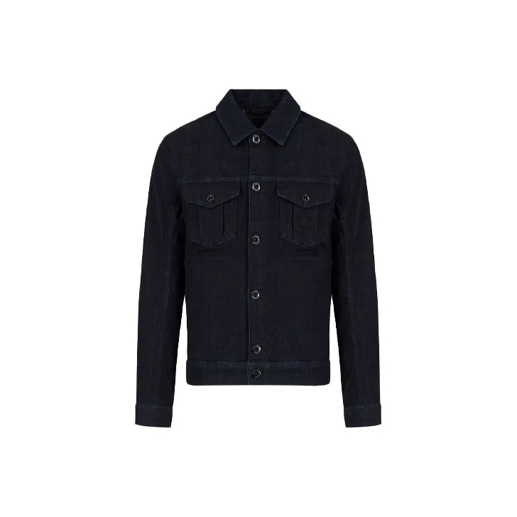 EMPORIO ARMANI Denim Jacket Men's Blue