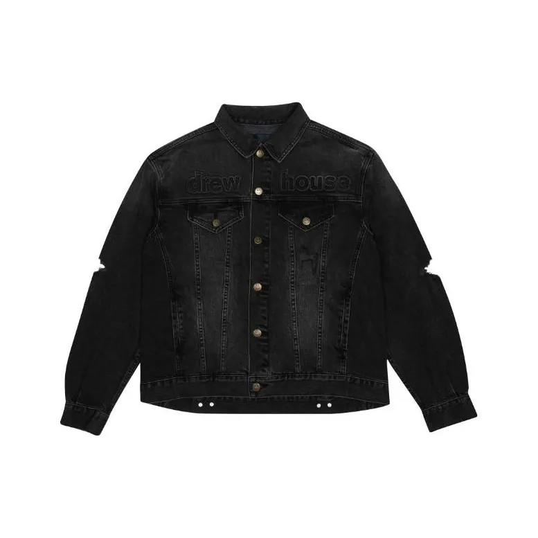 Drew House Flame Series Черный Унисекс Джинсовые куртки