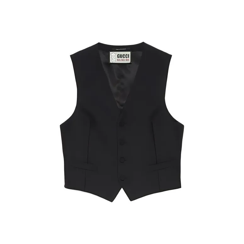 GUCCI X Harry Styles Co branded Vest Men's Black