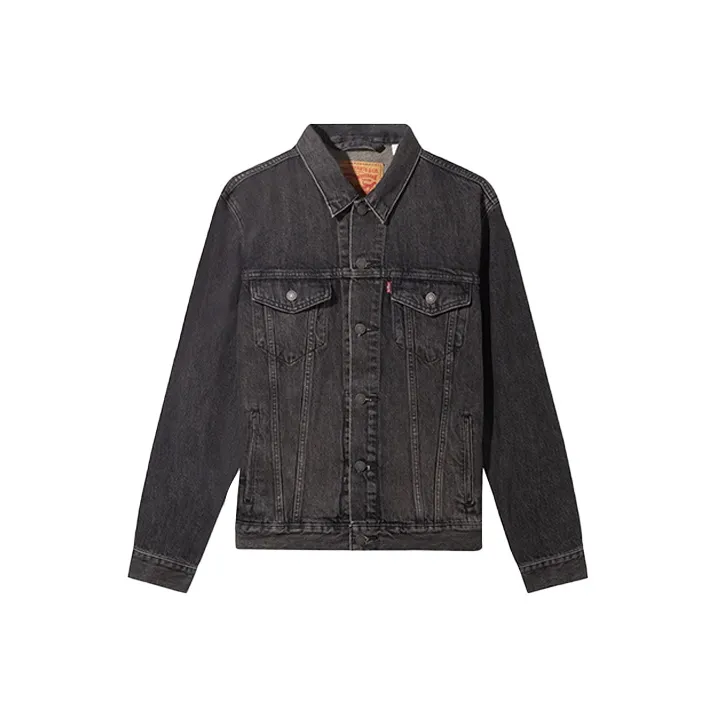 Levis Denim Jacket Men's Black Gray Color