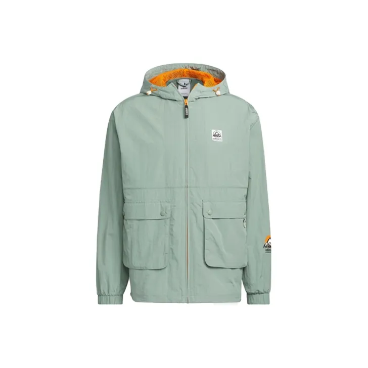 adidas originals Adventure Windbreaker Jacket 'Silver Green'