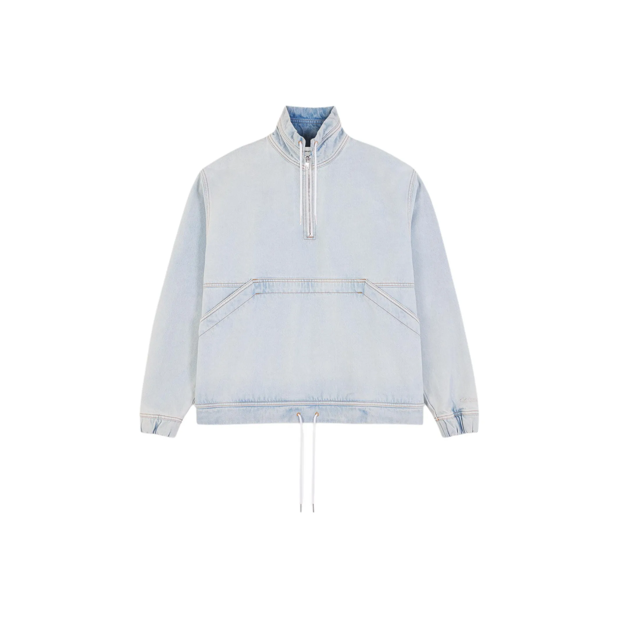 Maison Kitsune SS24 Куртки и Пальто Мужской Отбеленный Индиго
