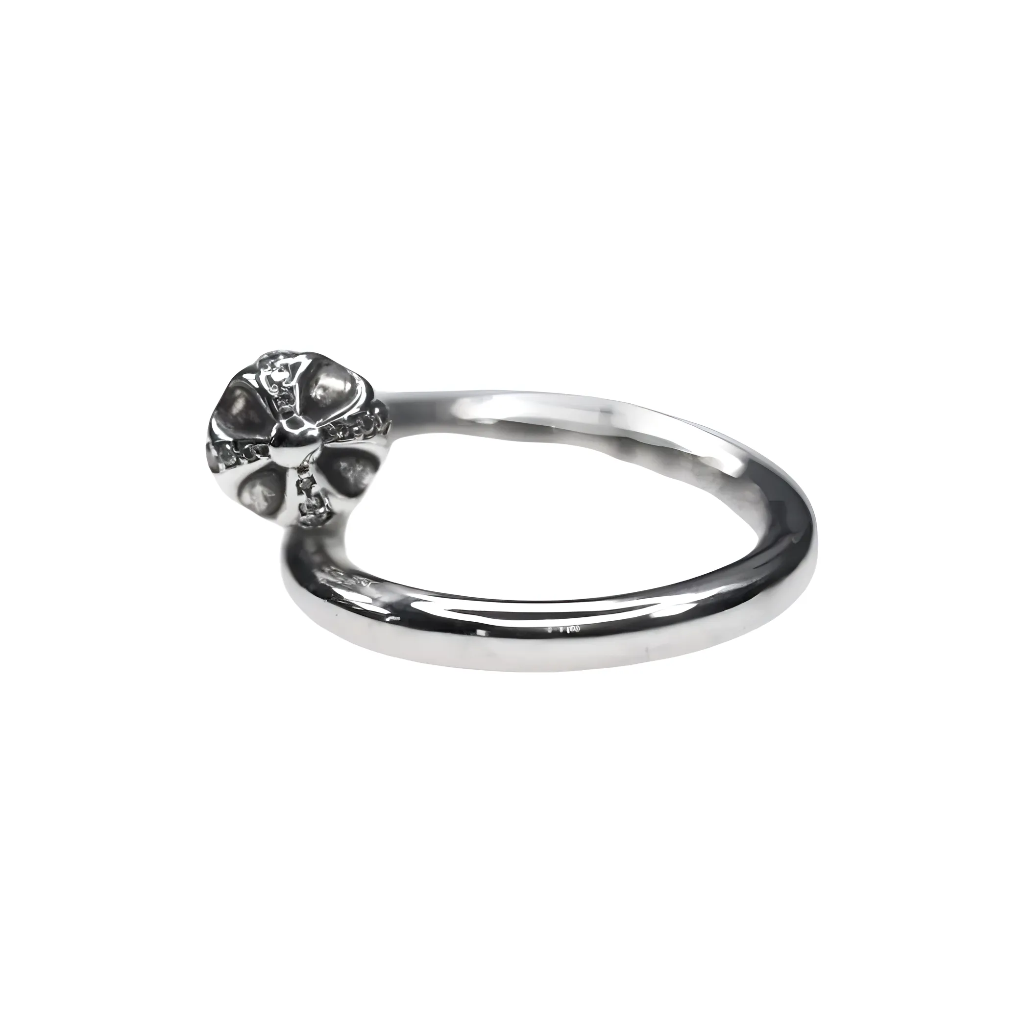 Chrome Hearts 925 Sterling Silver, Diamond Rings Unisex Silver