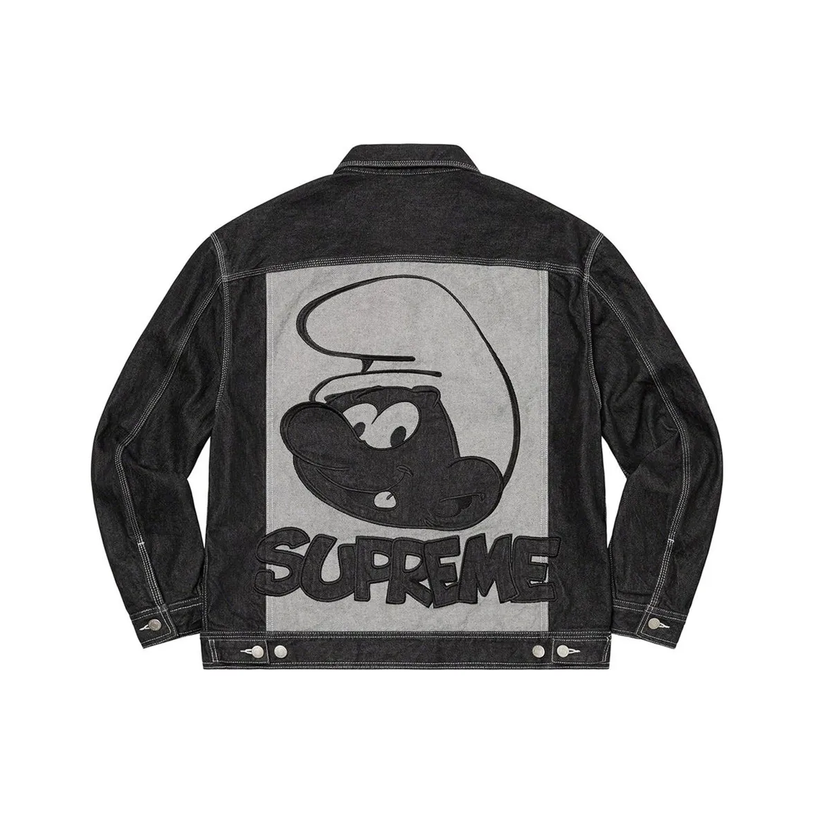 Supreme Smurfs Denim Trucker Jacket