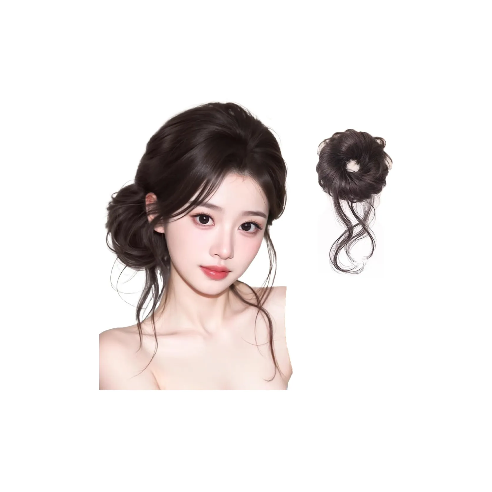 MUYAN Новый китайский стиль IS старомодный и волосы IS завязаны на боковой стороне бороды дракона и двойные мячи