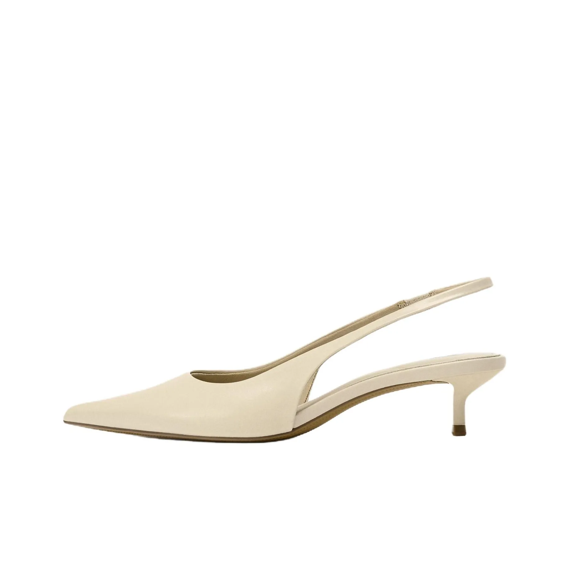 ZARA Узкий каблук Высокие каблуки Женские Светло-бежево-желтый