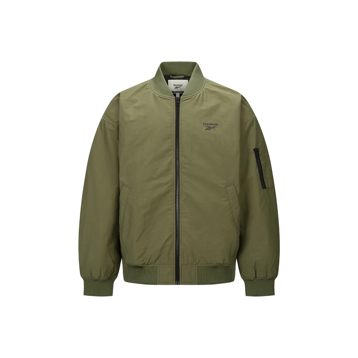 Reebok совместная куртка унисекс армейского зеленого цвета
