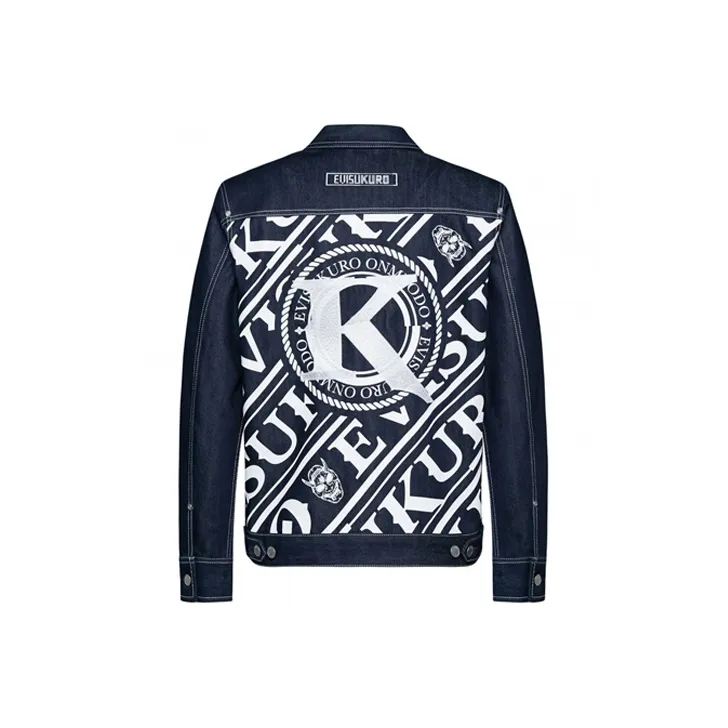 EVISU Denim Jacket Men's Dark Blue