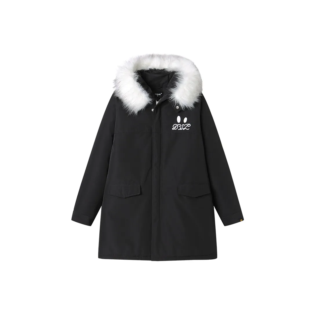 DANGEROUSPEOPLE Хлопковый пуховик унисекс черного цвета