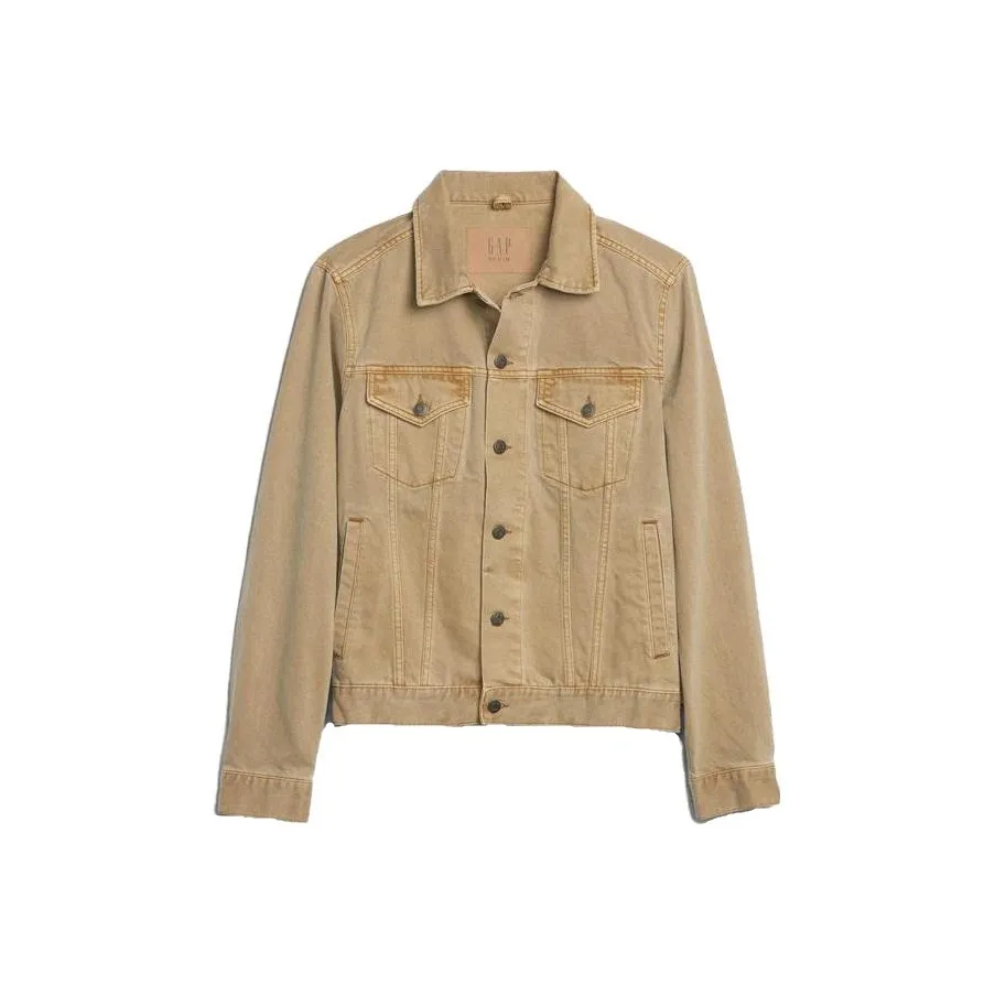 GAP Denim Jackets Men's Light Brown