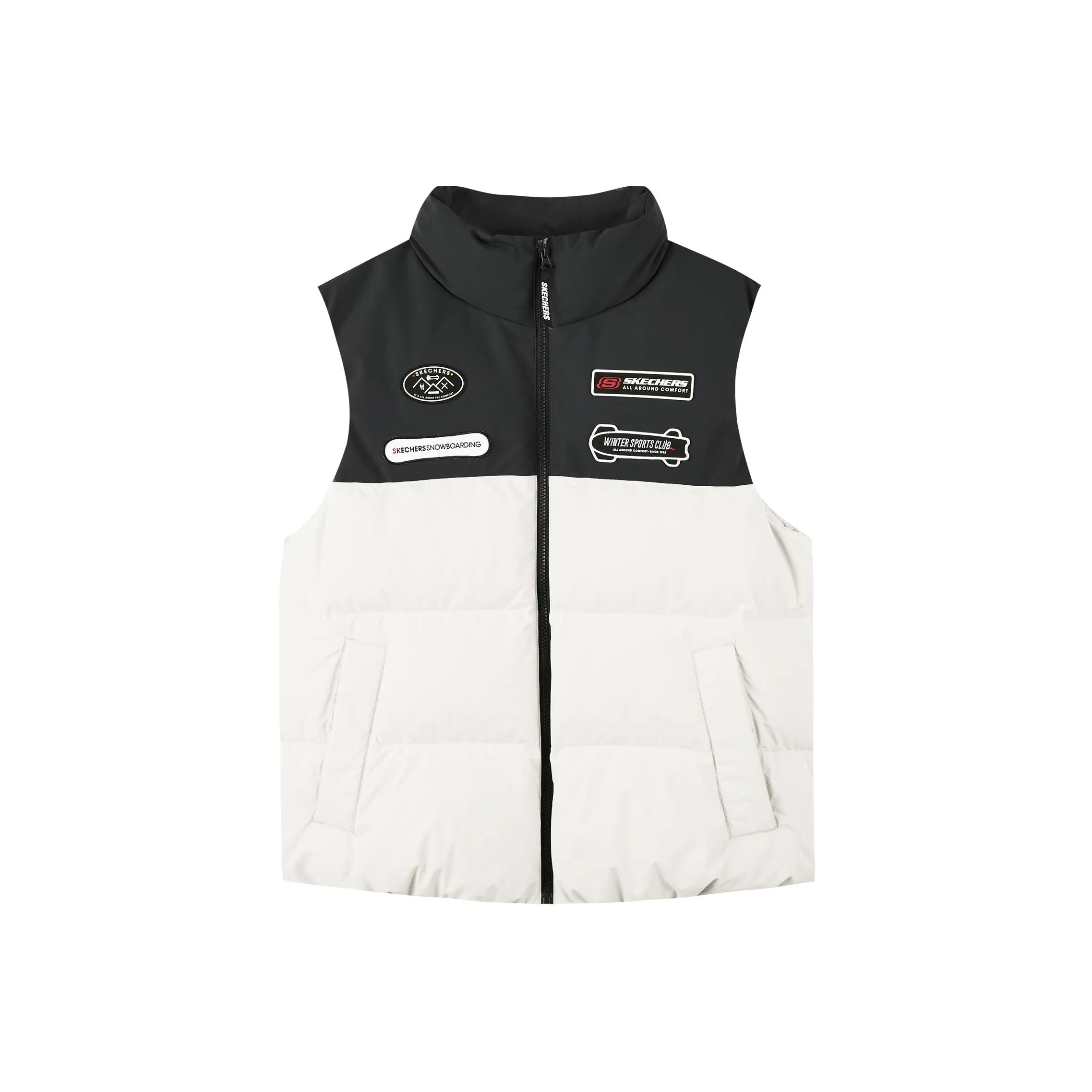 Skechers Colorful Down Vest Men's Marshmallow White/0074
