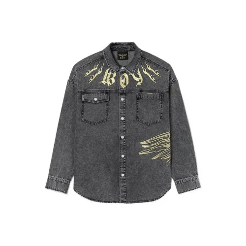 BOY LONDON Черный Мужские джинсовые куртки