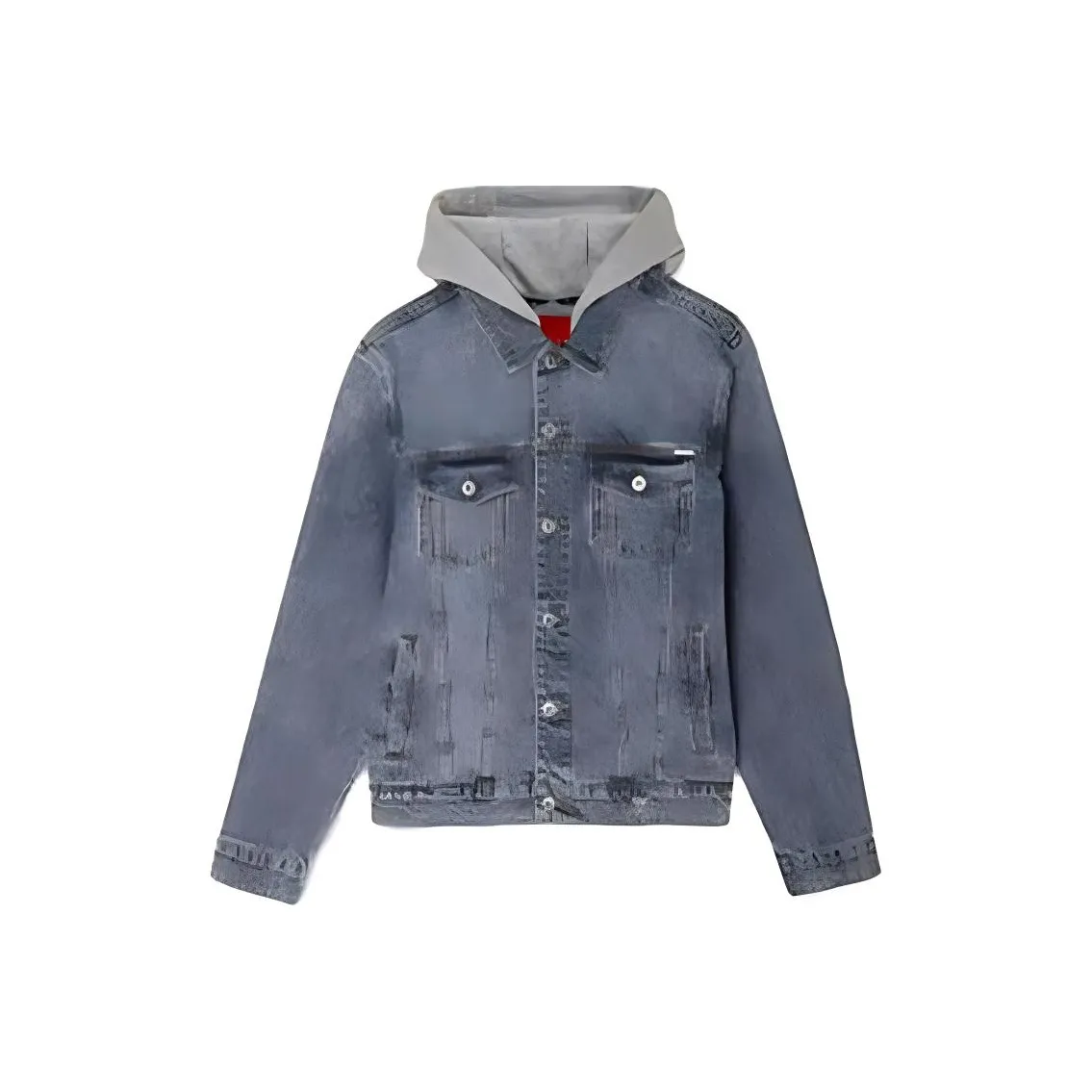GUESS Denim Jackets Unisex Light Blue