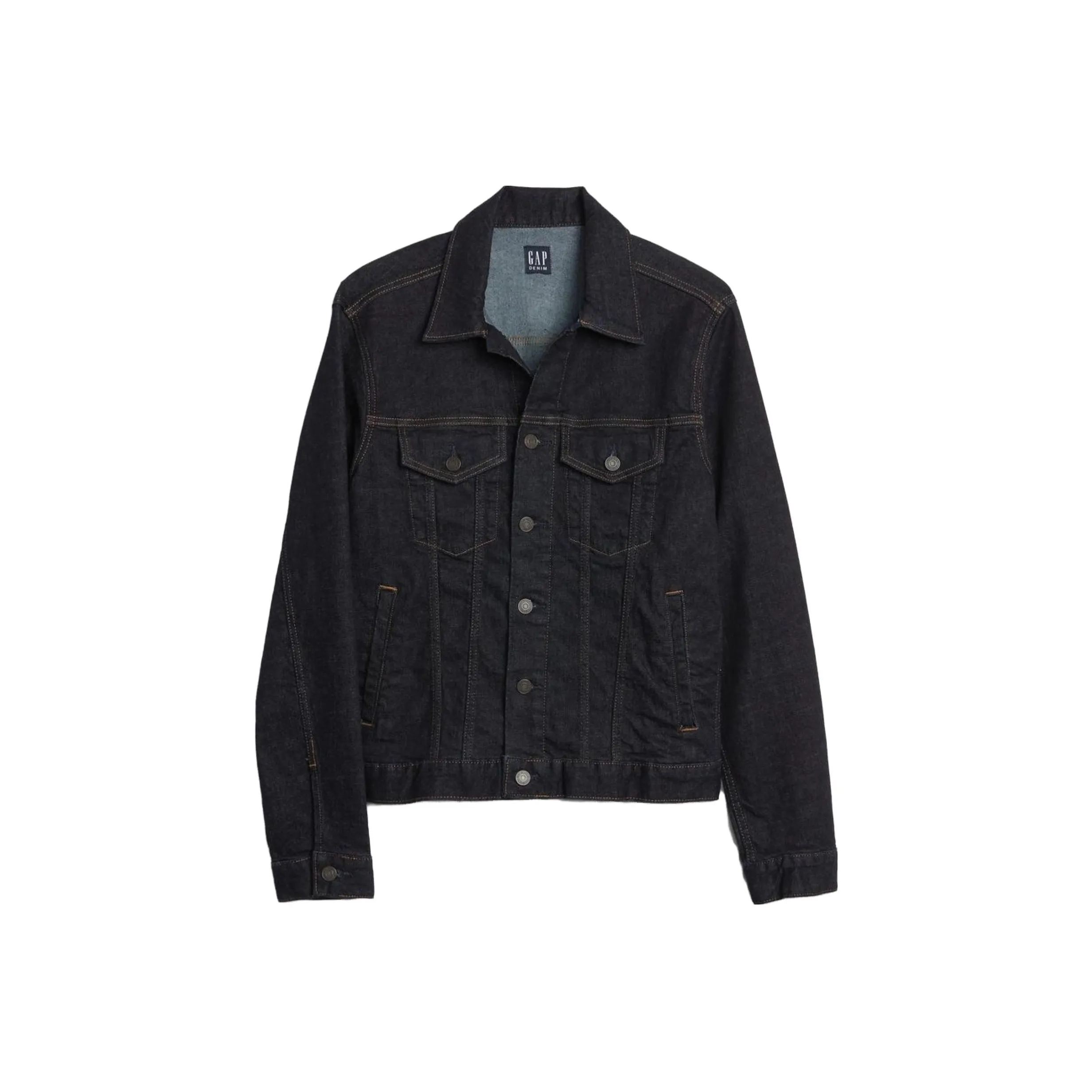 GAP Denim Jackets Men's Dark Blue
