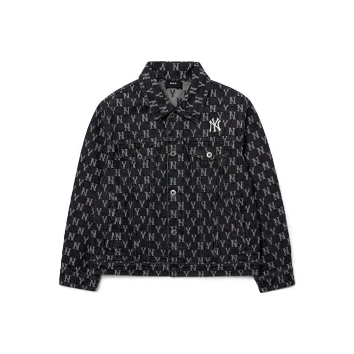 MLB New York Yankees Denim Jackets Women's Gray