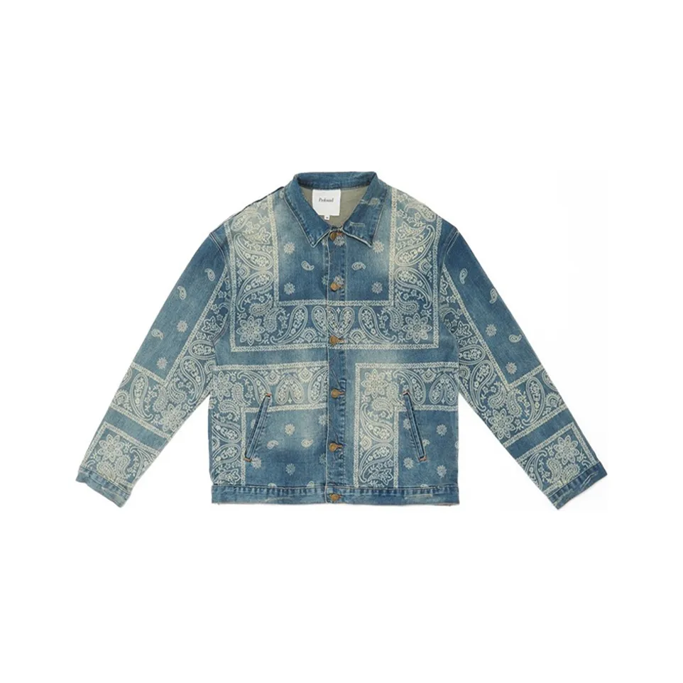 Profound Винтажный синий Мужской Джинсовые куртки