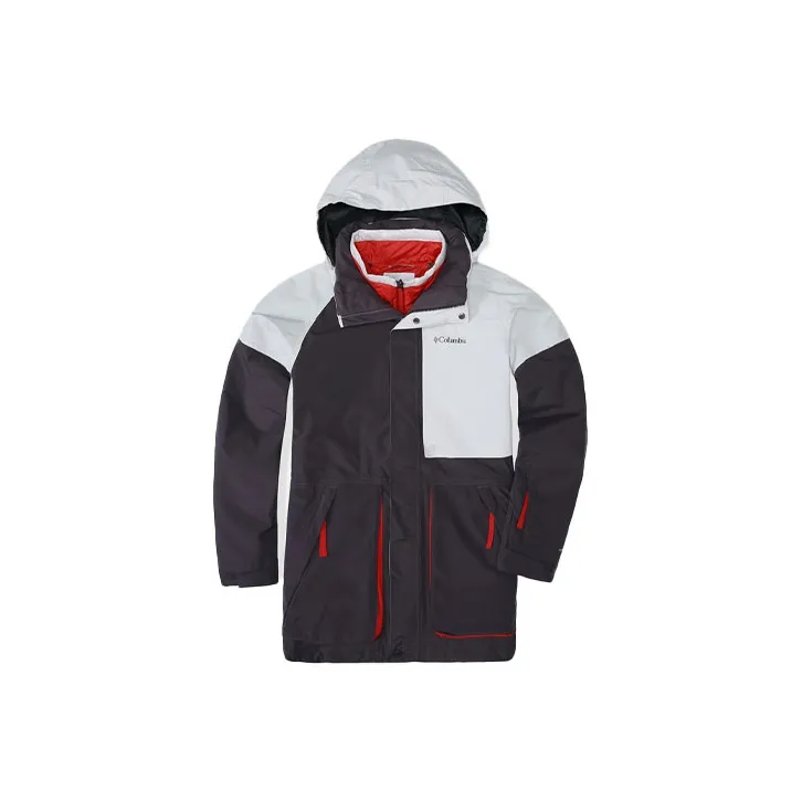 Columbia Windbreaker Jackets Men's Black Gray Color