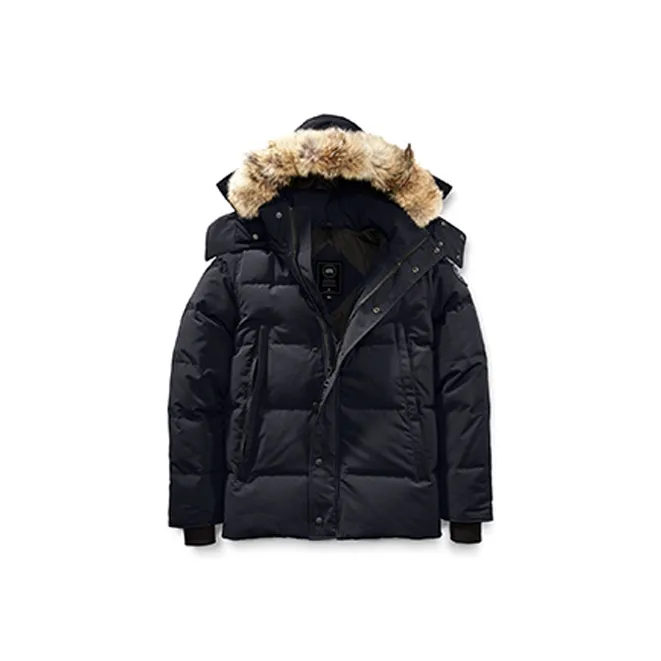 Canada Goose Wyndham Series Down Jacket Men
s Dark Blue