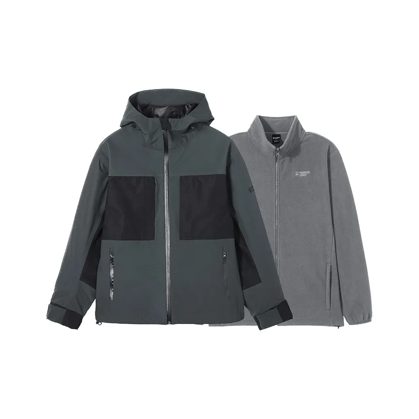 PIONEER CAMP Waterproof, Windproof, Breathable, Abrasion Resistant, Thermal, Water Repellent Windbreaker Jacket Unisex
