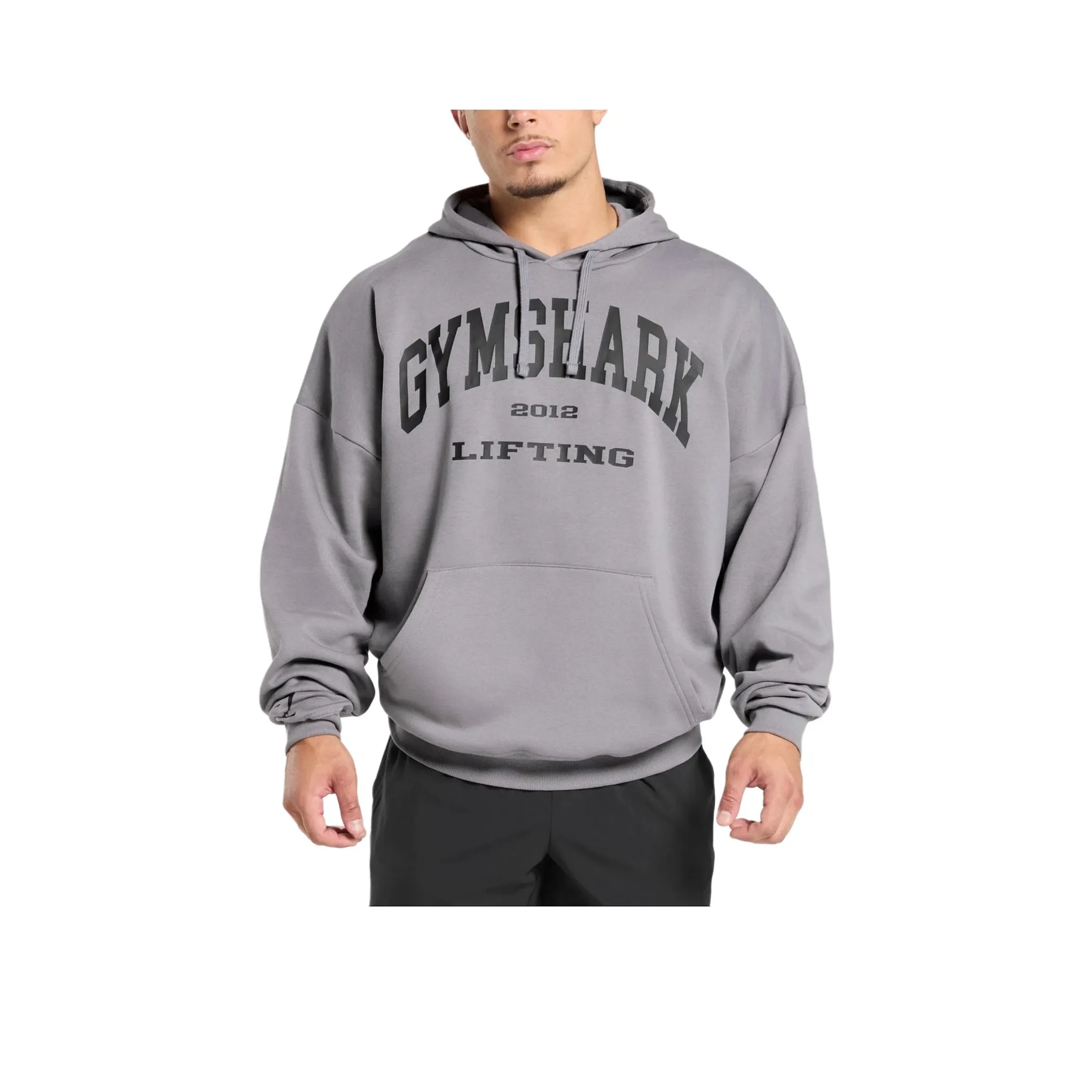 GYMSHARK Толстовка Мужская Средняя Серая