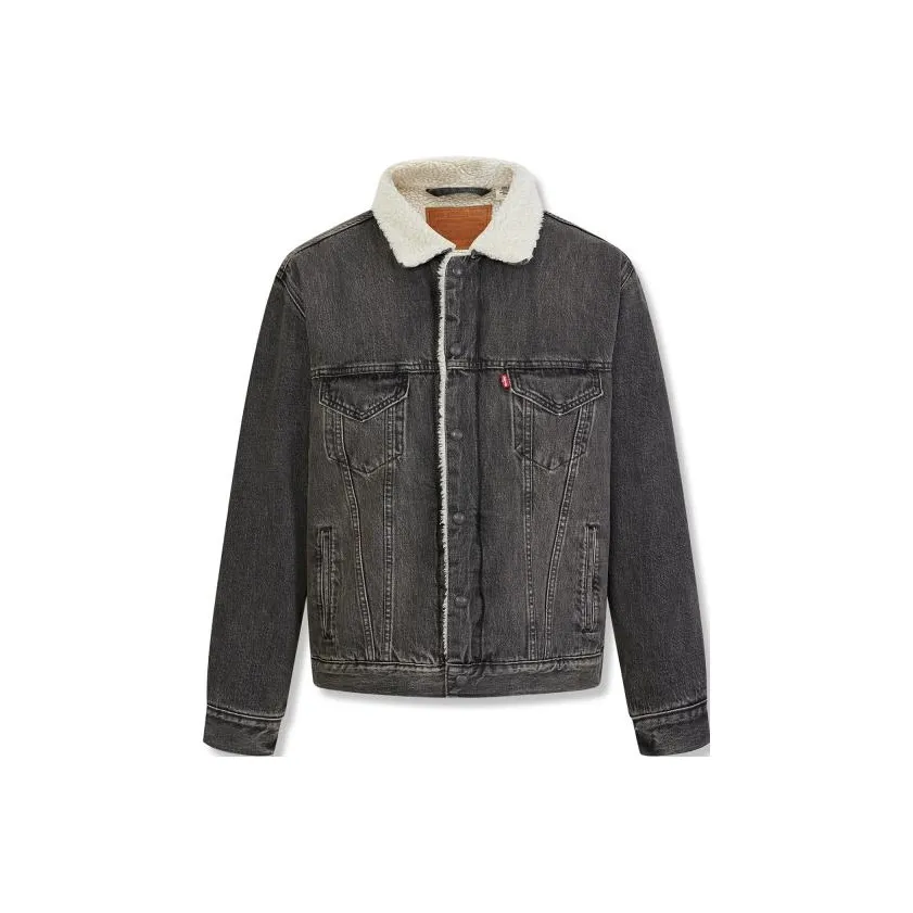 Levis Denim Jackets Men's Black