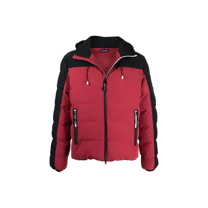 EMPORIO ARMANI EA7 Хлопковый пуховик Мужской Красный