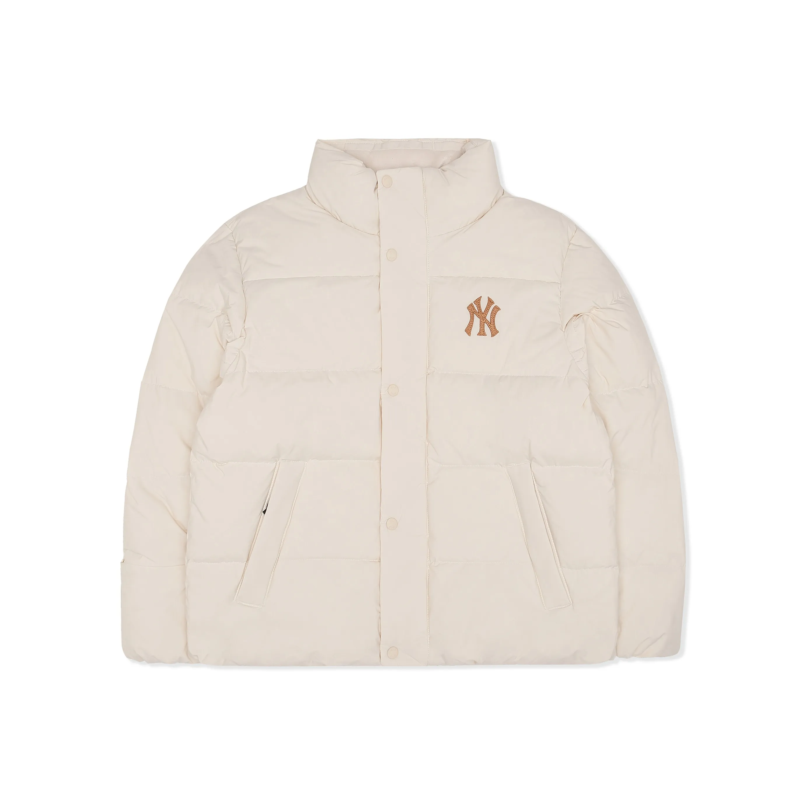 MLB Down Jacket Winter Cropped Unisex Cream