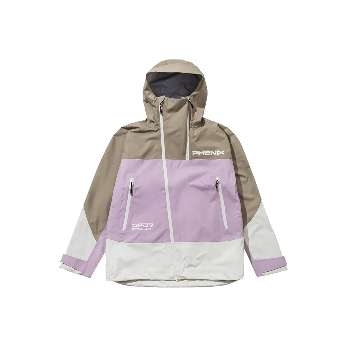 Phenix SKI Windbreaker Jacket Unisex Khaki Pink