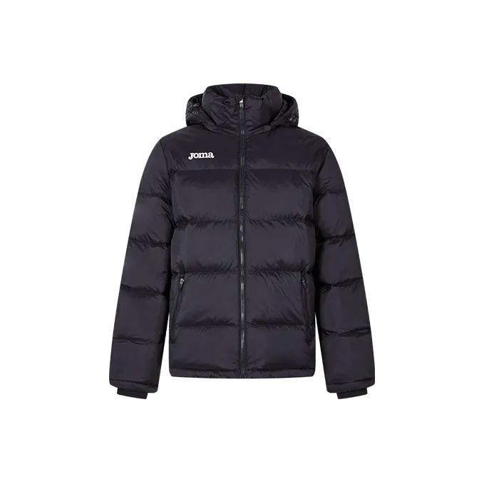 Joma Solid Color Hooded Down Jacket Men's Black