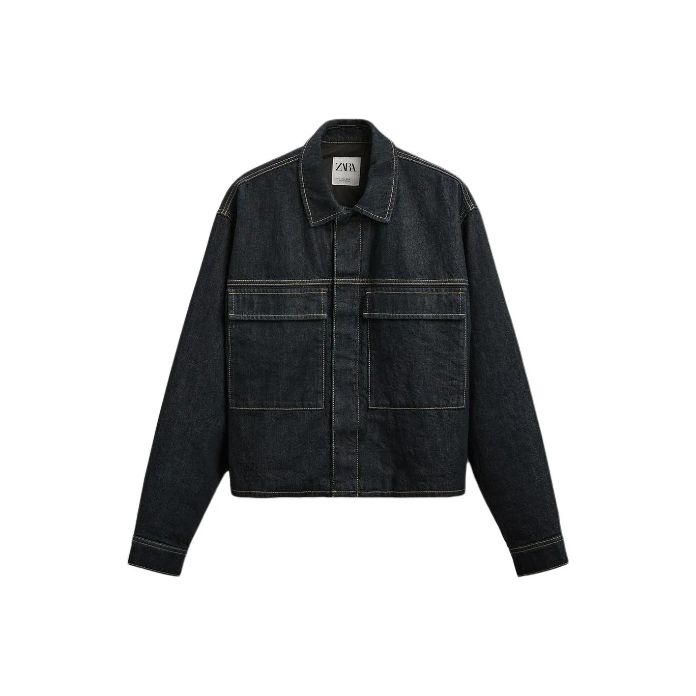 ZARA Blue Men's Denim Jackets ZARA Синий Мужские Джинсовые Куртки
