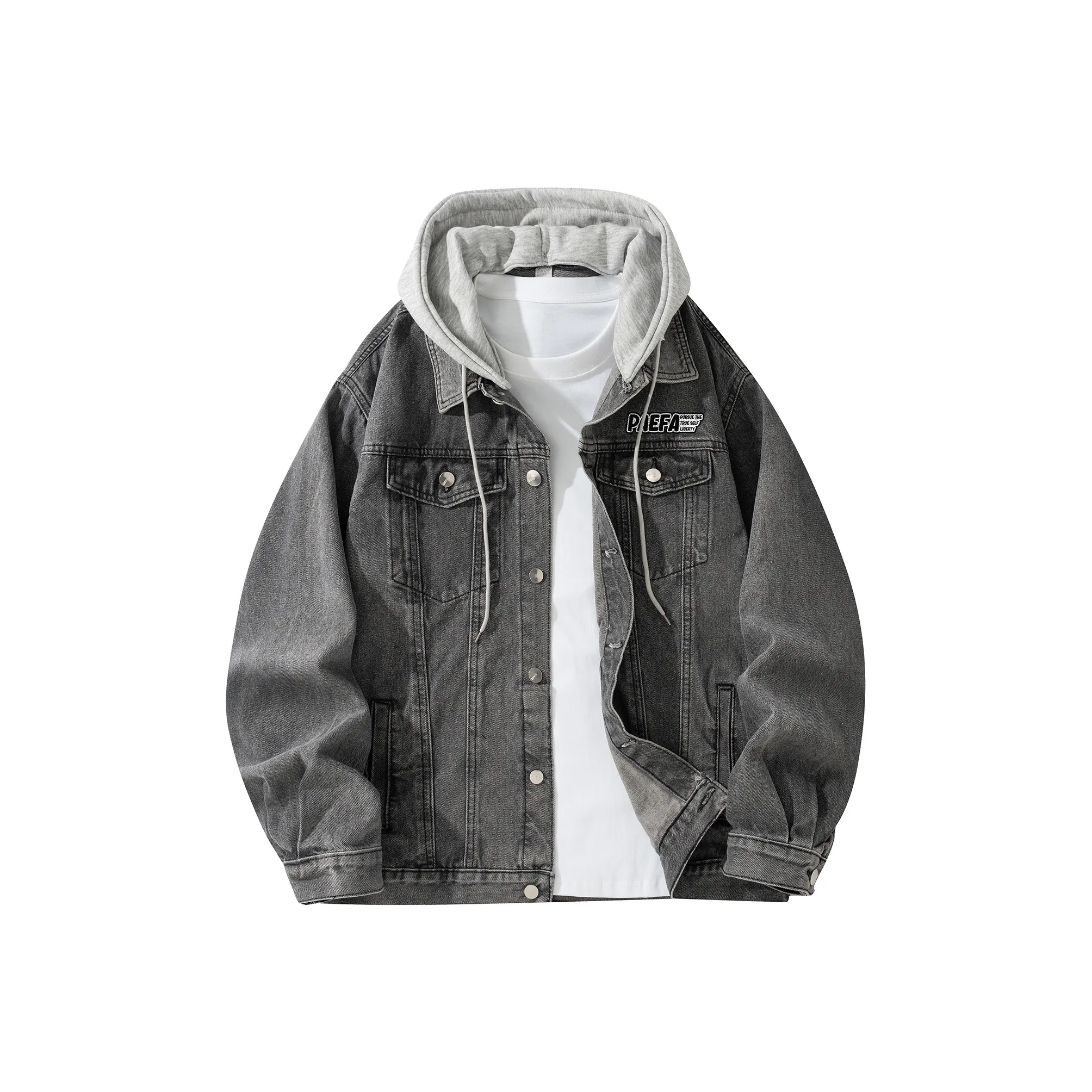 PAEFA Jackets Coats Fleece Lined Thin Optional Unisex