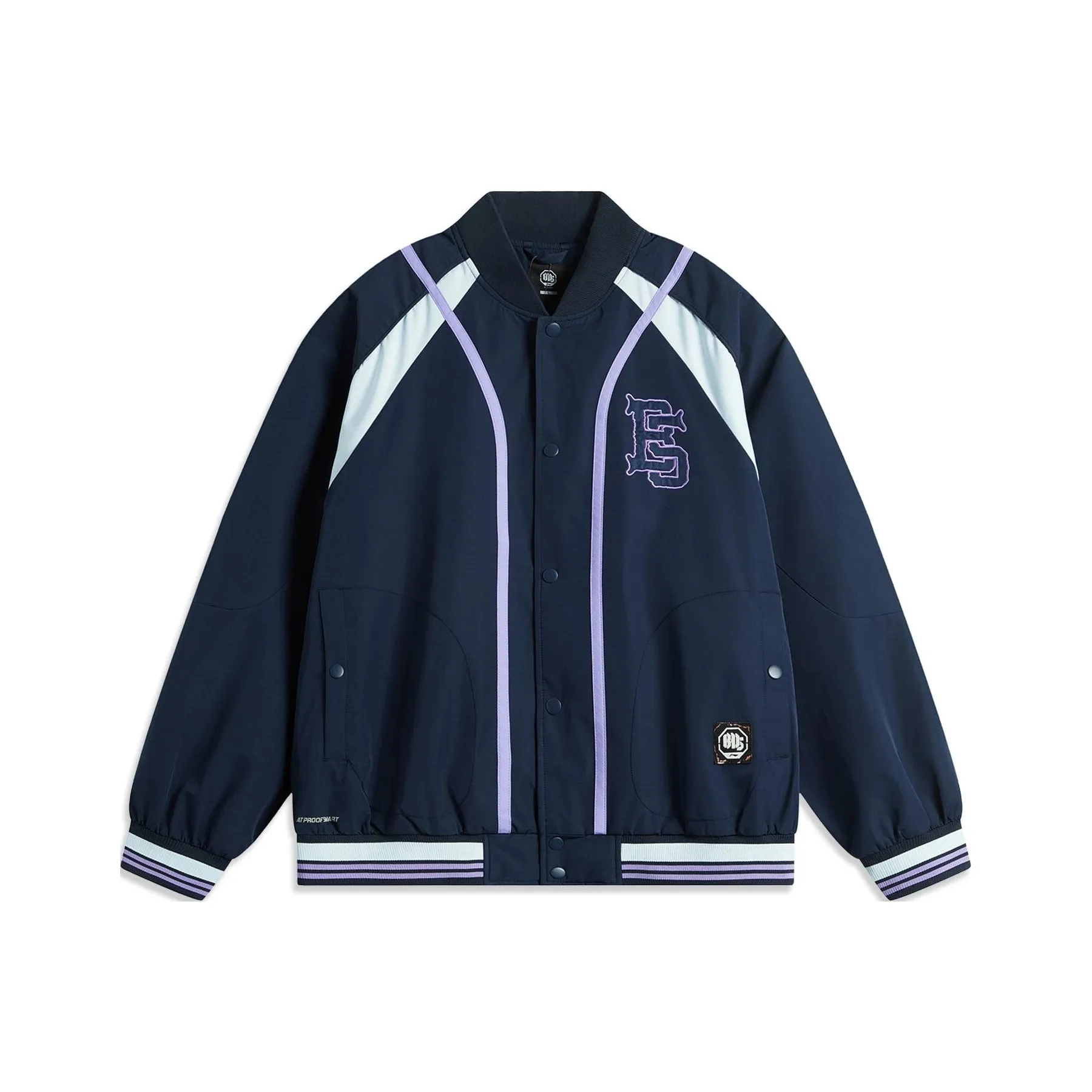 LINING BadFive Collection Basketball Collection Куртки Пальто Мужской Темно-морской Синий Небесный Синий Флуоресцентный Звездный Фиолетовый