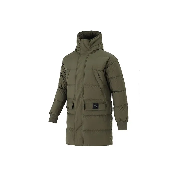 PUMA Пуховик Зимний Мужской Зеленый