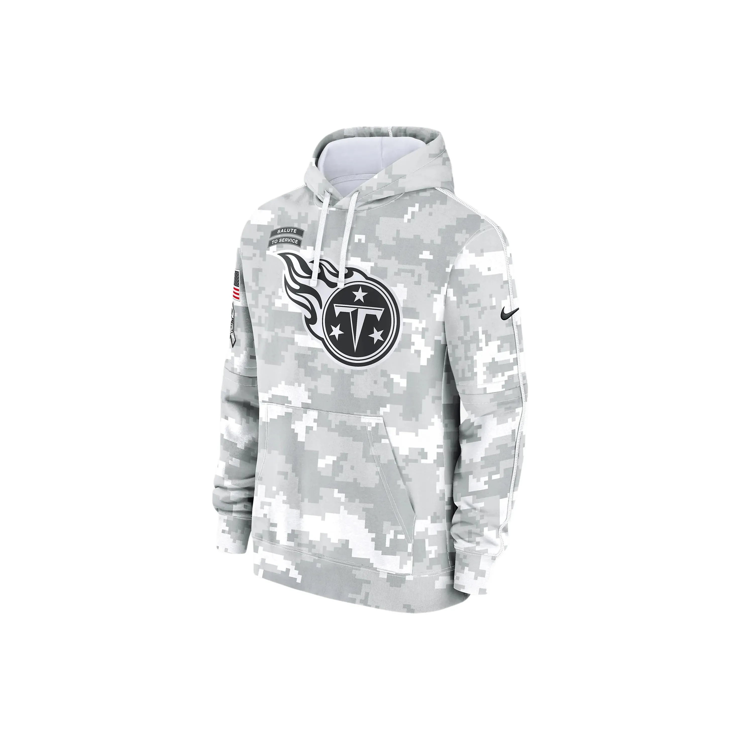 Nike Tennessee Titans Salute To Service Primary Edge Club Men's Nike Nfl Pullover Hoodie