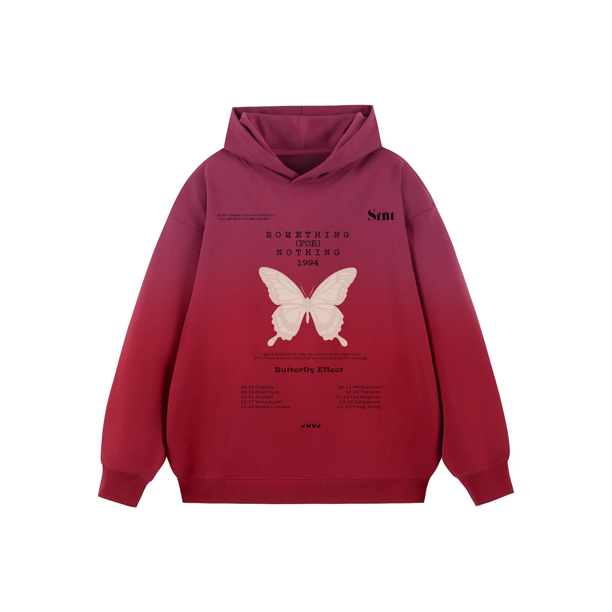 SFNT Красный Унисекс Свитшоты