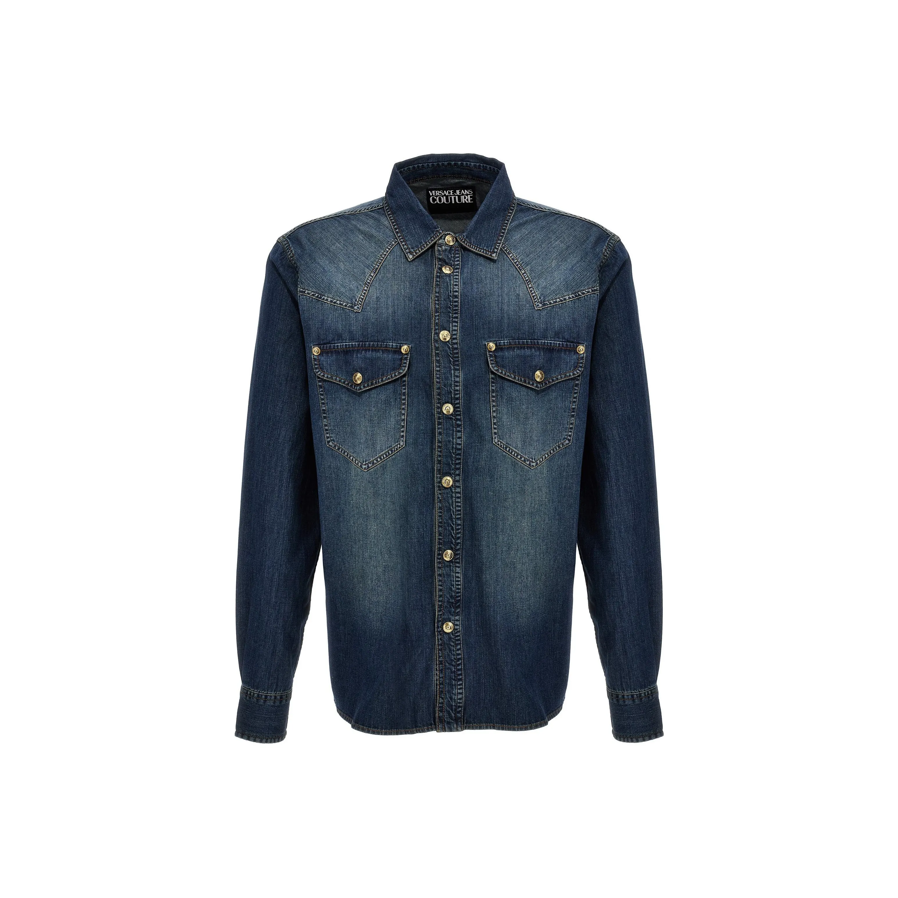 VERSACE JEANS COUTURE Denim Jacket Men's Blue