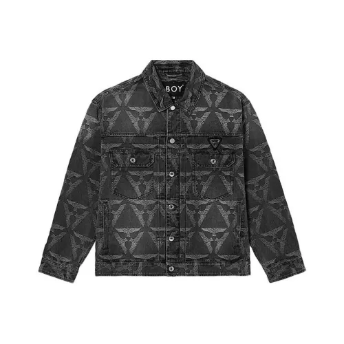 BOY LONDON Черный Мужские джинсовые куртки