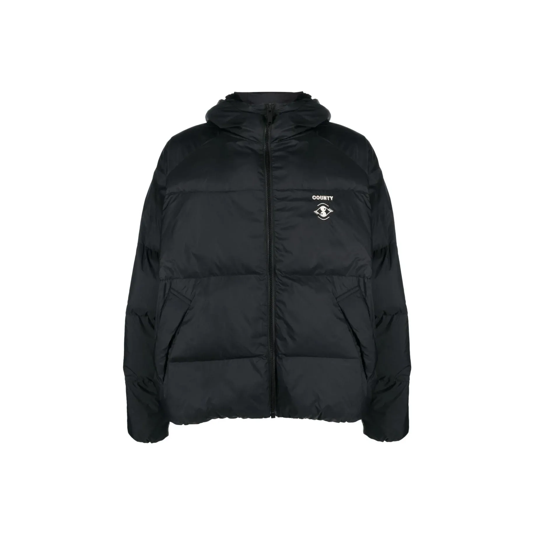 Marcelo Burlon Logo-embroidered Puffer Jacket