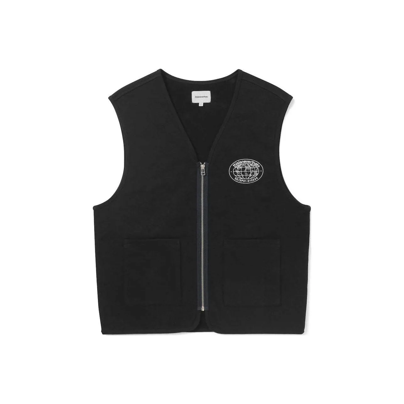 This Is Never That Half zip Cotton Tank Top