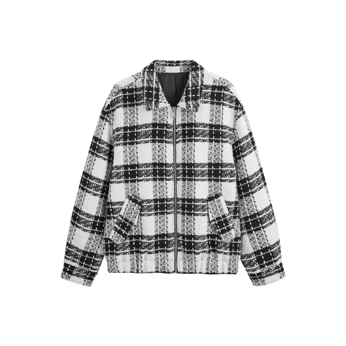GXG City defined Series Jackets Men Black White Plaid