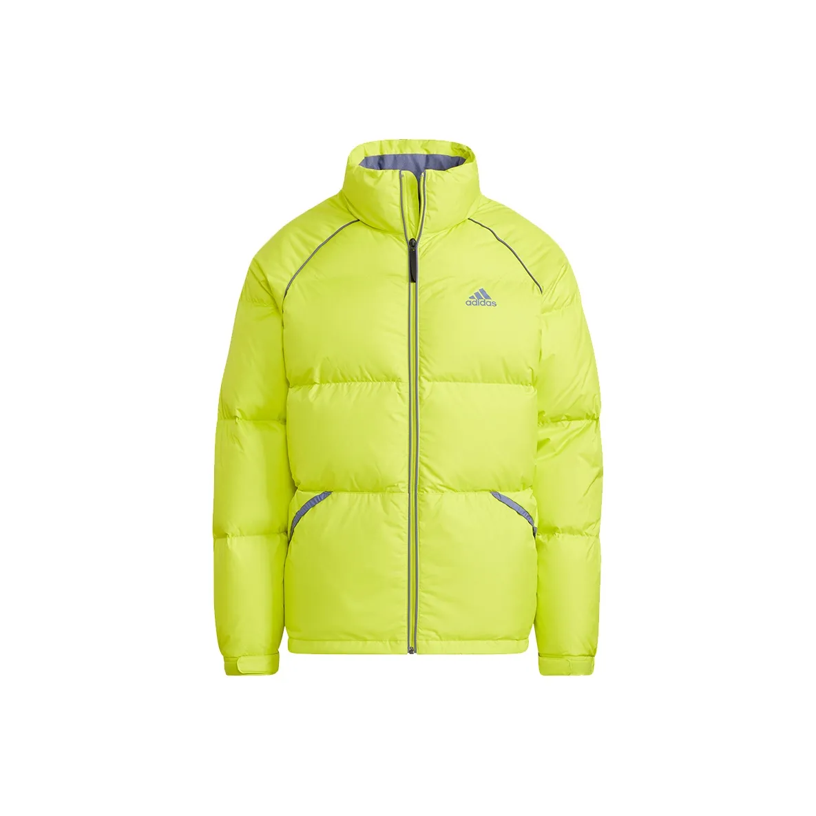 Adidas Пуховик Зимний Мужской Зеленый Желтый