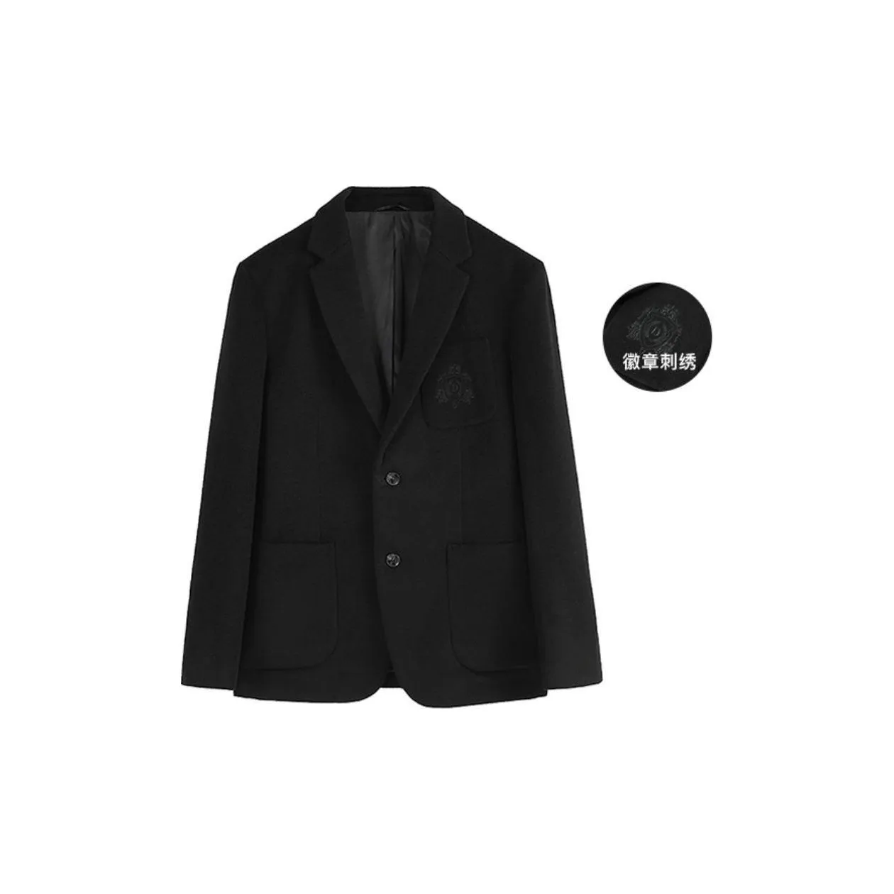 DAVID NAMAN Business Suits Coats Men's Black