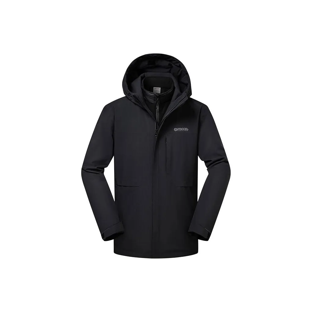 OUTDOOR PRODUCTS Windproof, Abrasion Resistant, Thermal, Water Repellent, Cold Resistant Windbreaker Jacket Men's Black