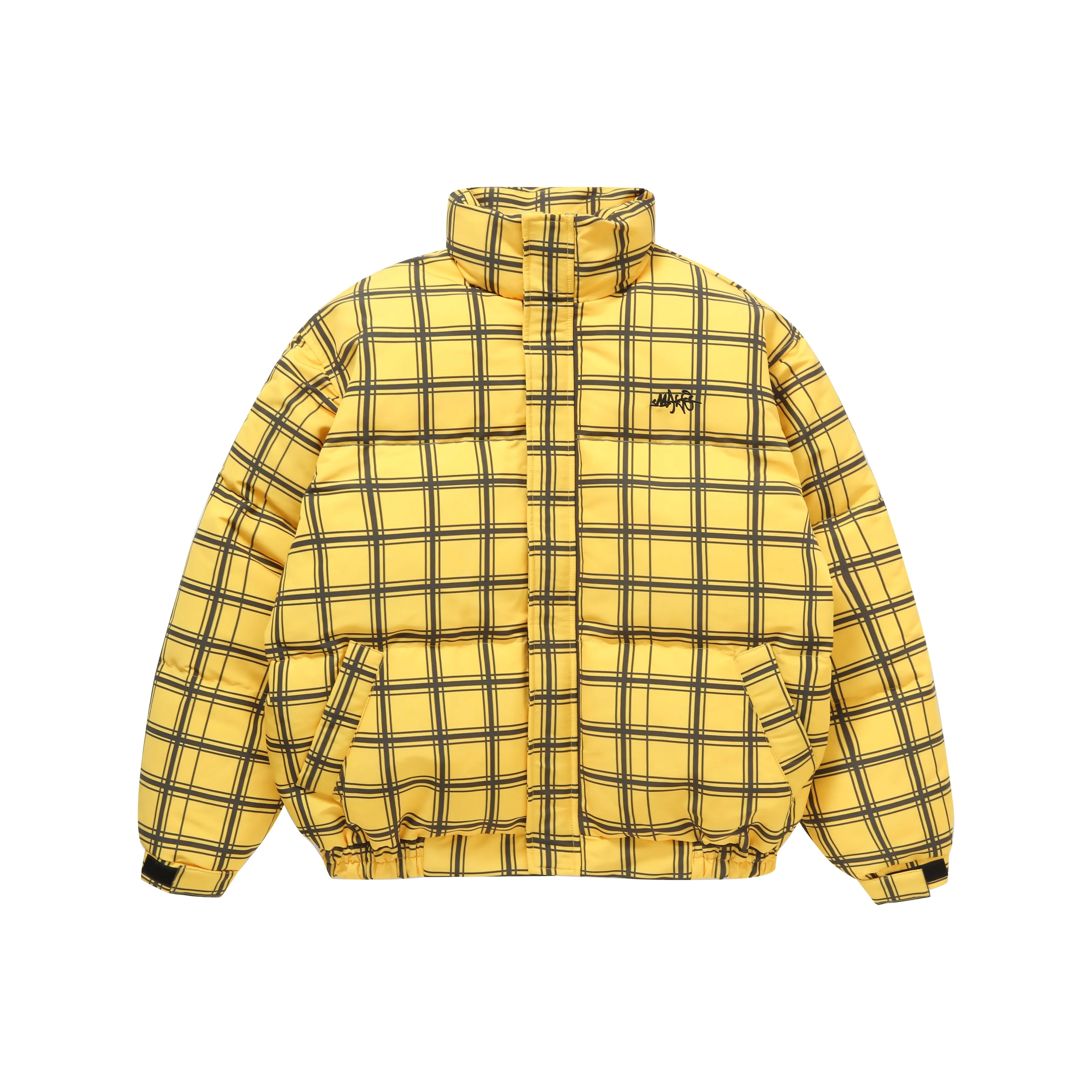 MAKEMOREKMR Пуховик Унисекс Желтая Клетка